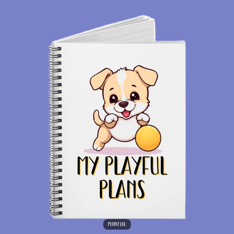 Funny Bouncing Puppy Notebook: Jot Down Energetic Ideas
