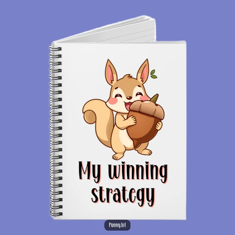 Funny Notebook: Squirrel's Acorn Victory - Journal of Success