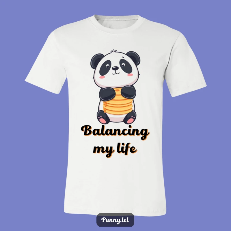 Funny Panda Pancake T-Shirt: Wear Your Breakfast Love