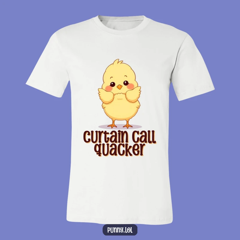 Funny Chick Bow T-Shirt: Wear Your Applause with This Fluffy Performer Shirt