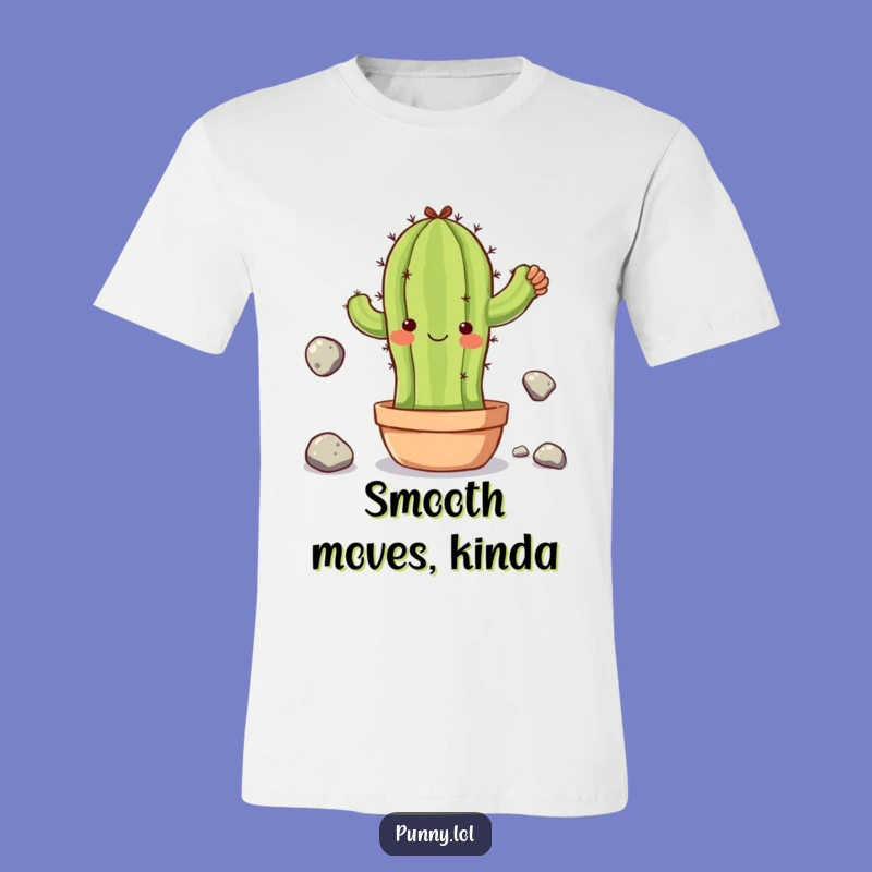 Funny Clumsy Cactus T-Shirt - Juggling Life's Quirks with a Smile!