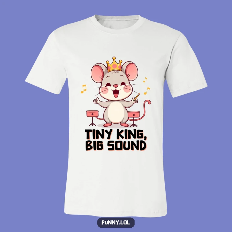 Funny Mouse Conductor T-Shirt: Playful Music Maestro Graphic Tee Gift