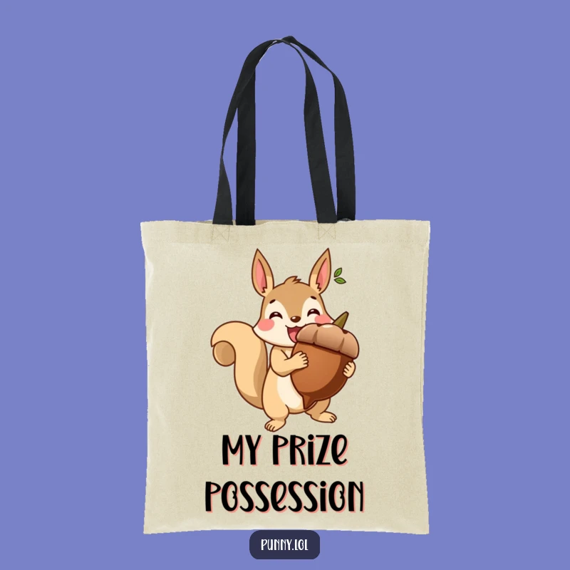 Funny Acorn Trophy Squirrel Tote Bag - Victory Carry-All