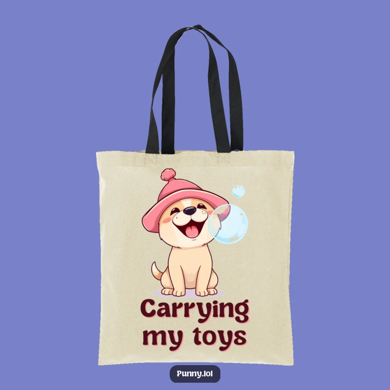 Funny Dog Bubble Tote Bag: Carry Your Gear with Barking Fun, Great Funny Gift